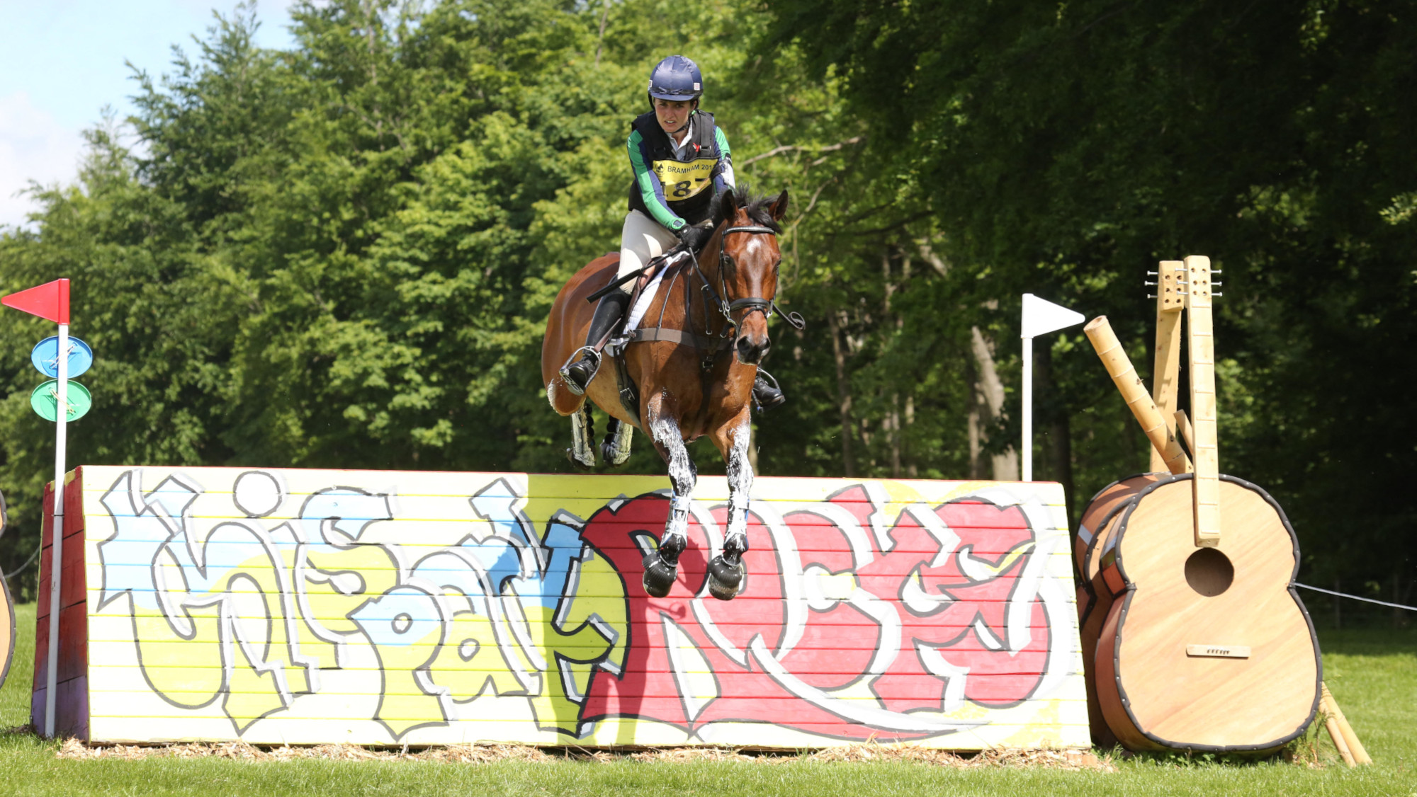 Pictured eventer Millie Dumas and Action Packed.