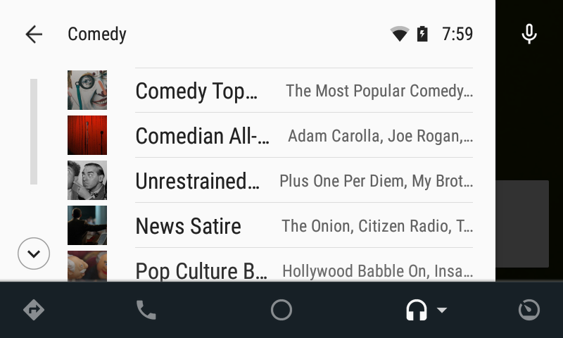 Stitcher on Android Auto