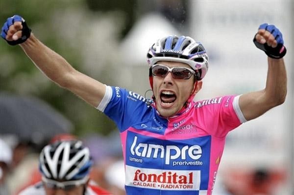 Matteo Bono shoulds with joy after nabbing his second pro win
