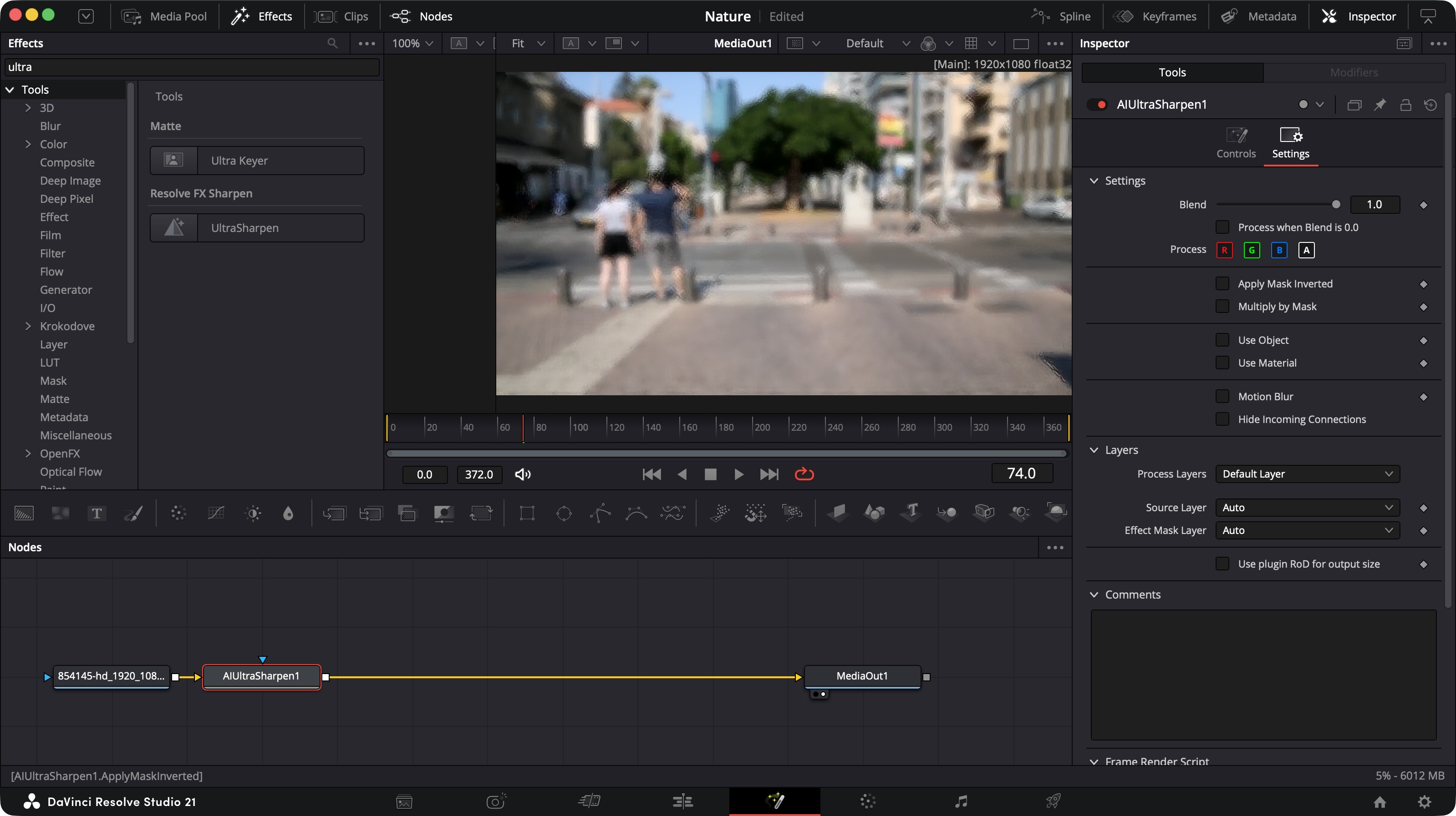 Using Blackmagic Design's Resolve Studio 21 during our review process