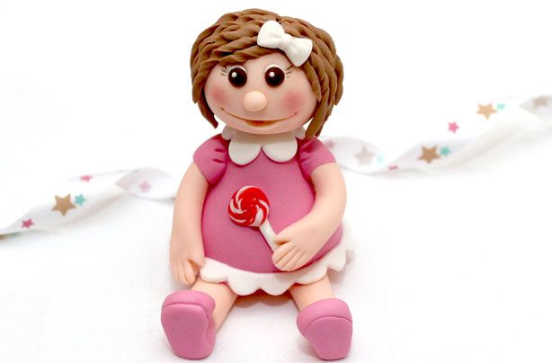 Girl cake decoration