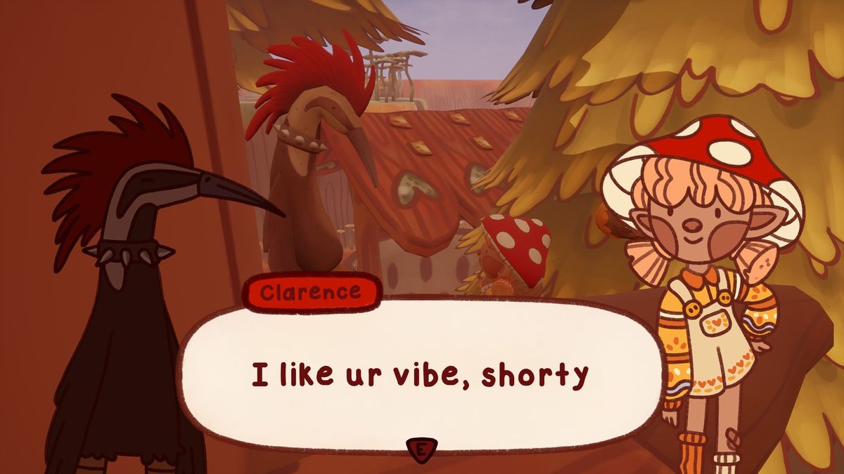 Image of mushroom post worker from platformer mail time