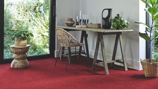 A bold red carpet