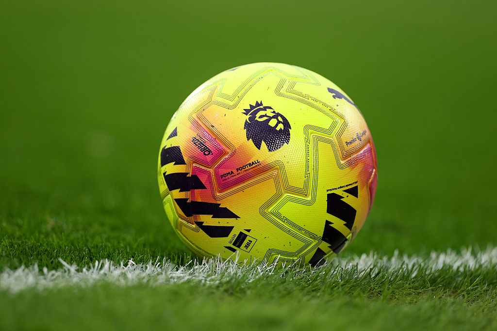 The Premier League winter match ball is pictured prior to the Premier League match between Fulham and Sunderland at Craven Cottage on November 22, 2025 in London, England.