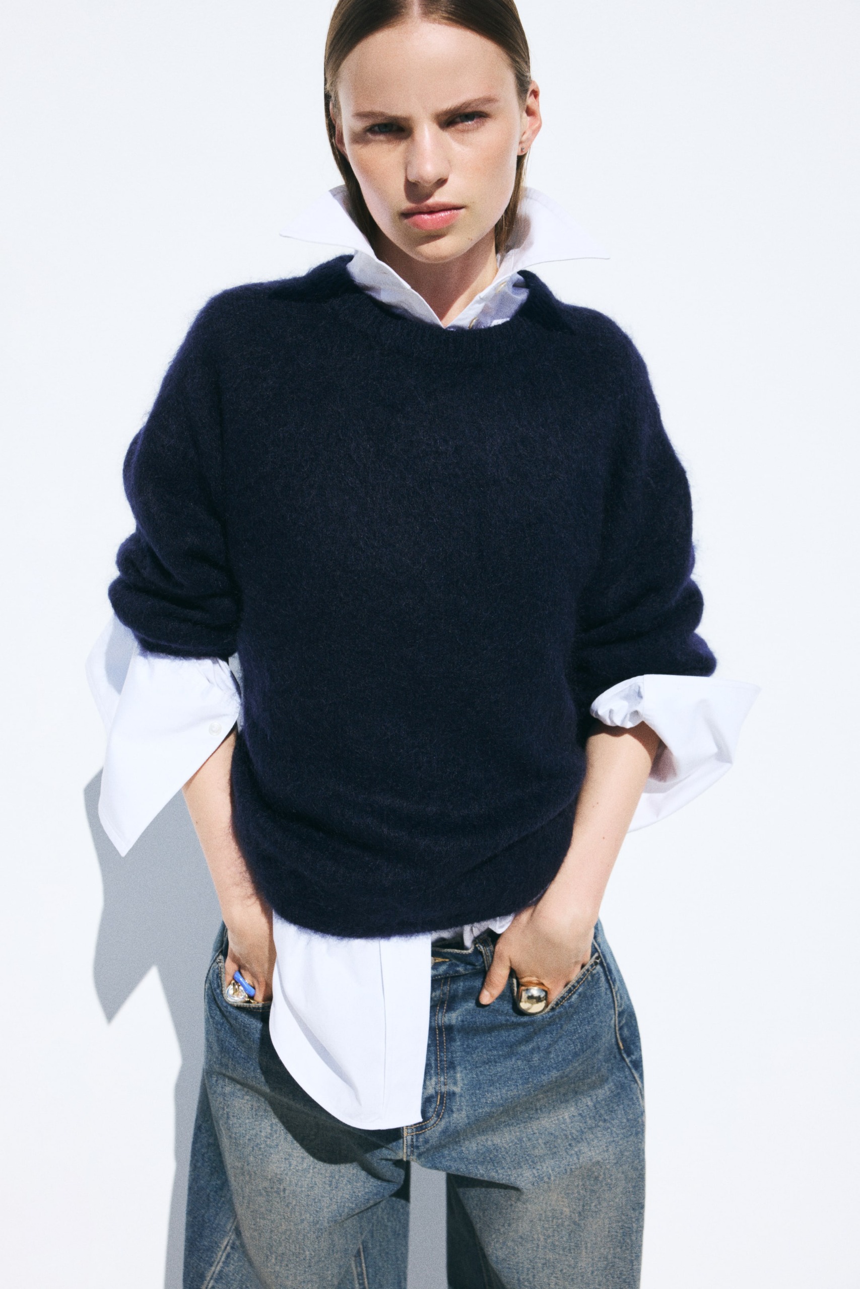 Oversized Mohair-Blend Jumper