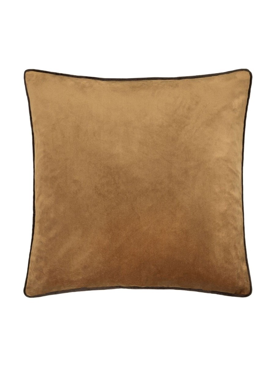 Furn | Velvet Cushion in Caramel Chocolate Meridian 