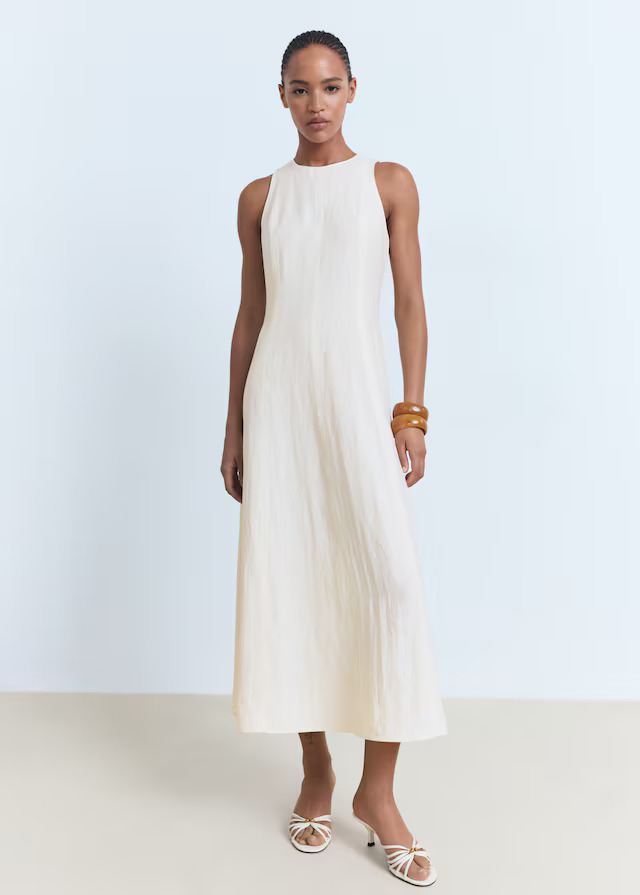 MANGO, Flared Midi-Dress
