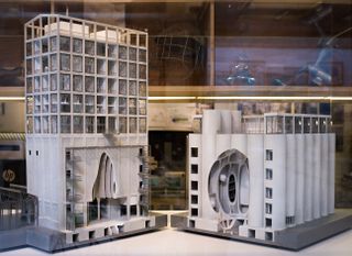A model showing the complex interior of the South African Zeitz Museum