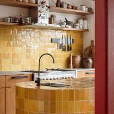 Retro tiled kitchen