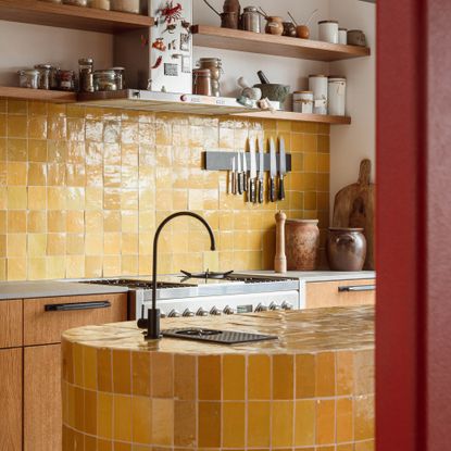 Retro tiled kitchen