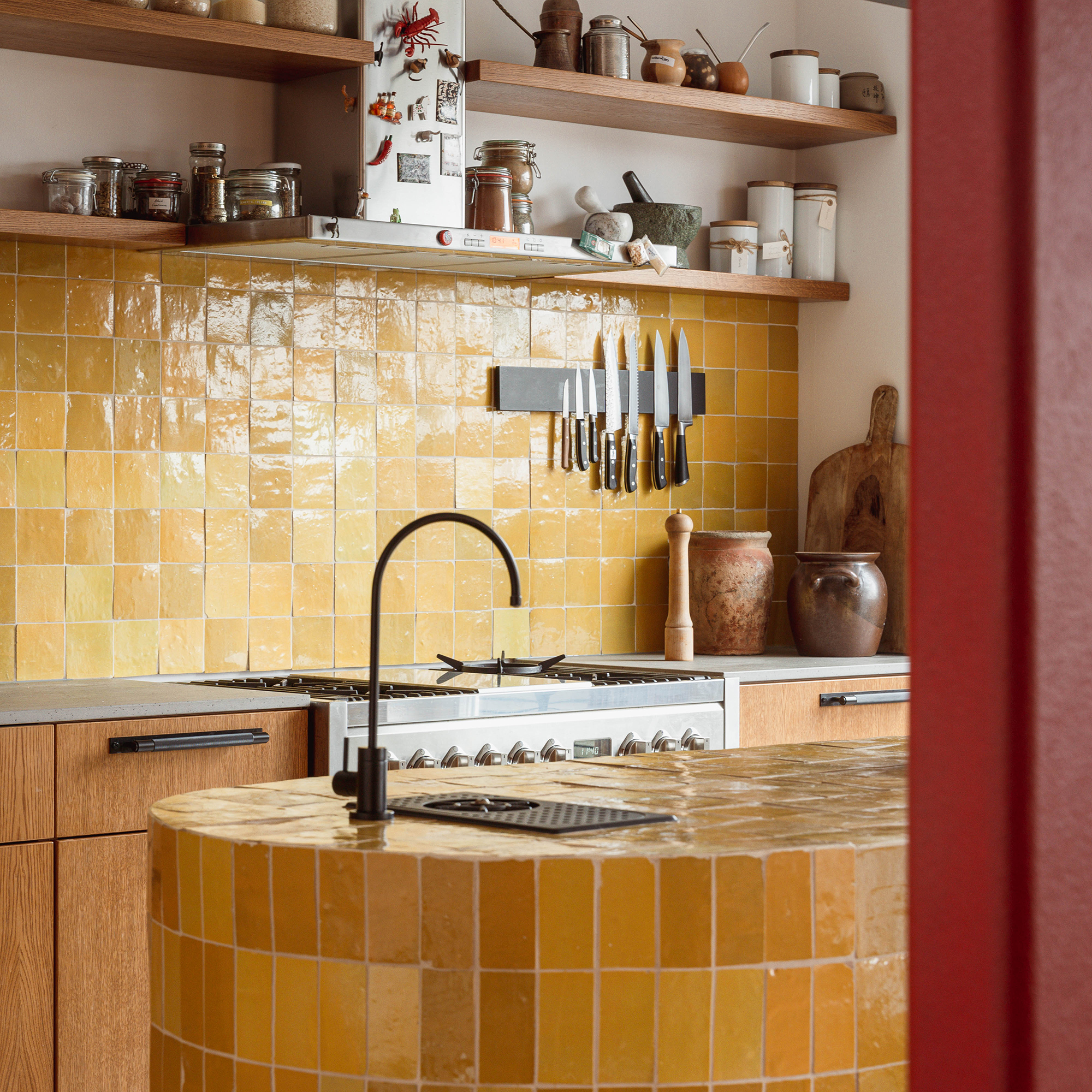 Retro tiled kitchen
