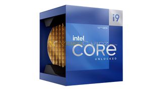 Intel Alder Lake, scatola del Core i9 di 12 generazione