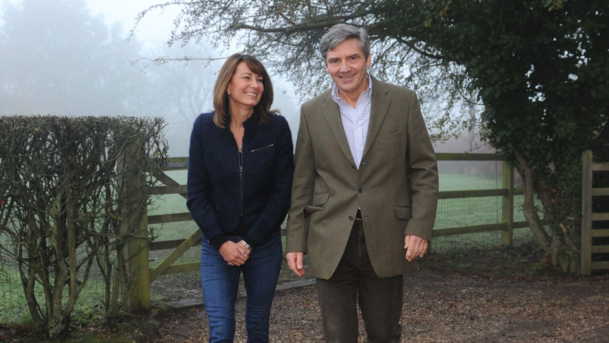 Carole and Michael Middleton in Bucklebury, Berkshire