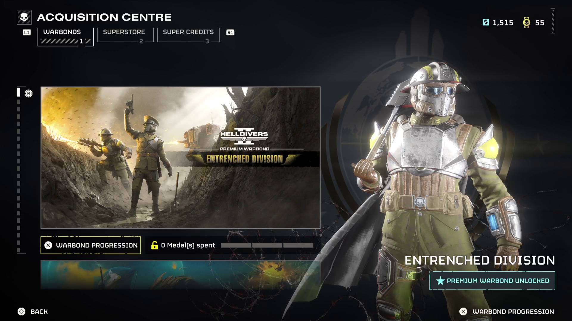 Helldivers 2 Entrenched Division warbond