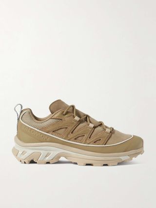 Xt-6 Expanse Ltr Rubber-Trimmed Leather, Suede and Mesh Sneakers