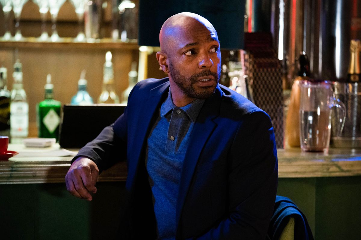 Lucas Johnson waits for Karen Taylor in EastEnders