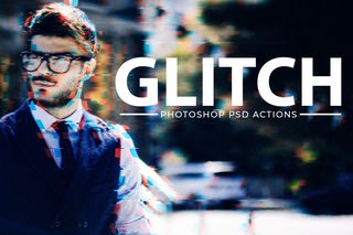 Free Photoshop actions: Glitch