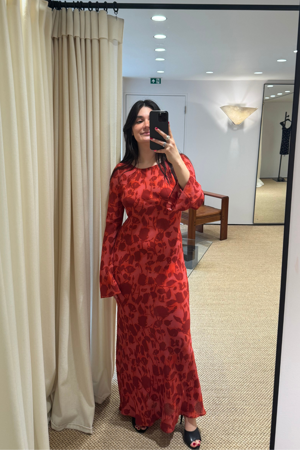 Sofia wearing The Gia dress by Realisation Par