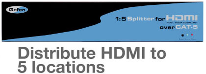 HDMI Distribution and Extension Over CAT-5 Cable