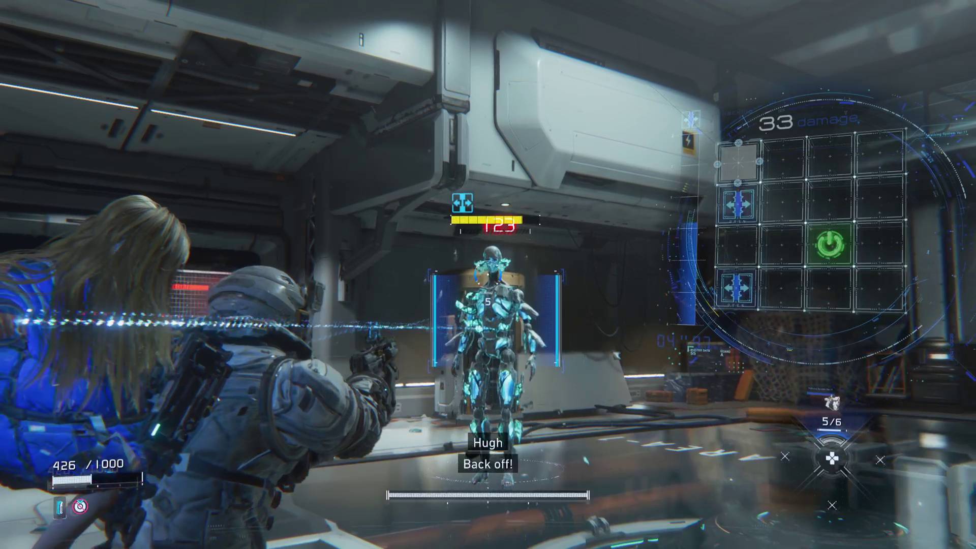 Pragmata Lunatic difficulty Hugh shooting walker robot with increased health