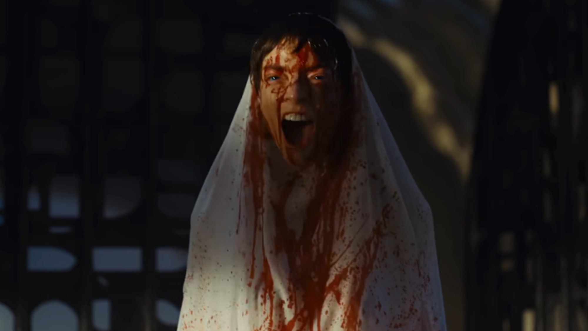 Anya Taylor-Joy covered in blood and screaming in Dune: Part Three