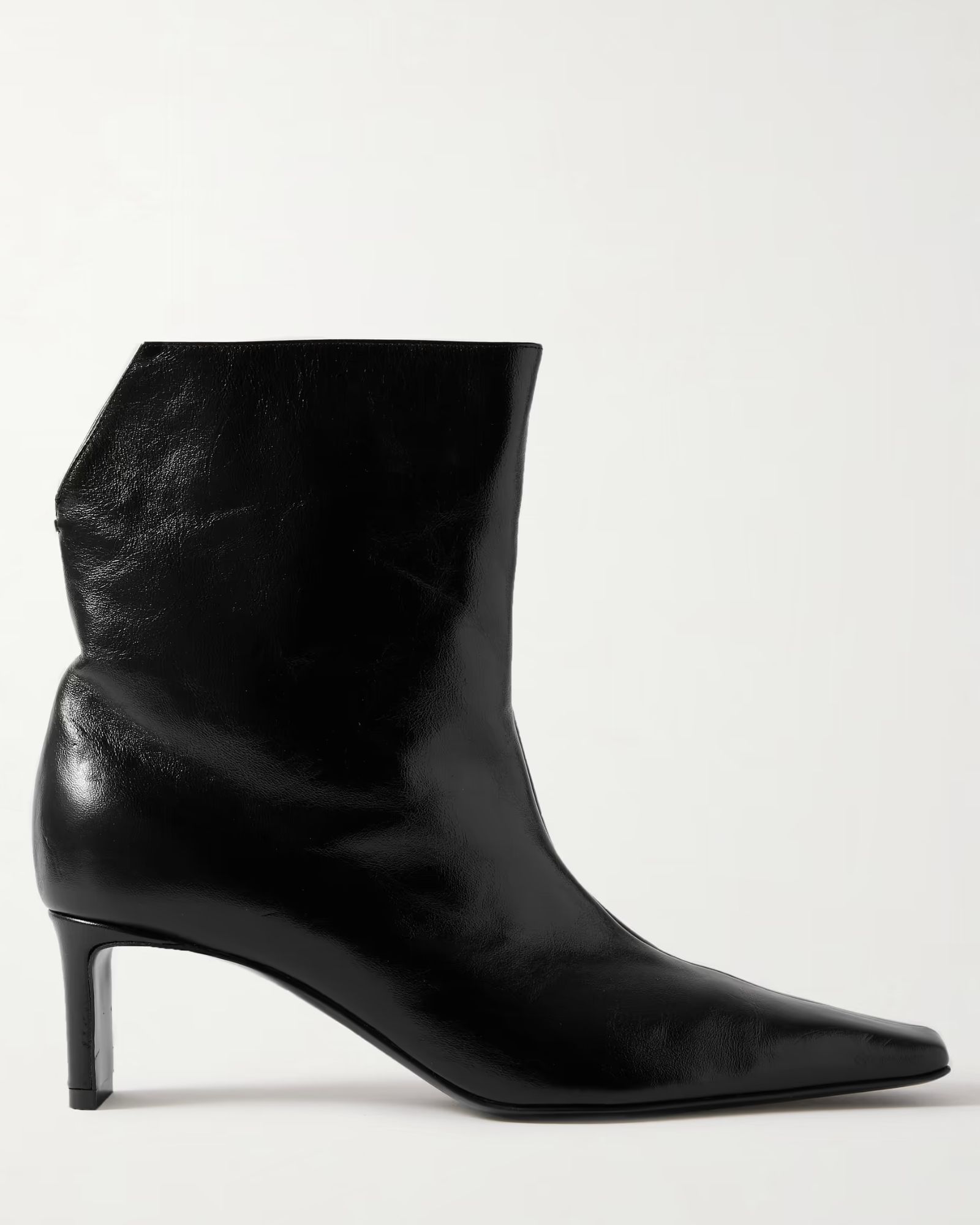 Khaite Ona leather ankle boots