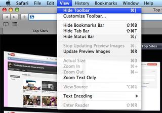 Apple's Safari desktop browser has given users the option to hide the address bar for years