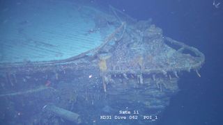 The wreck of the World War I German battlecruiser Scharnhorst was found beneath more than 5,000 feet of seawater near the Falkland Islands in the South Atlantic.