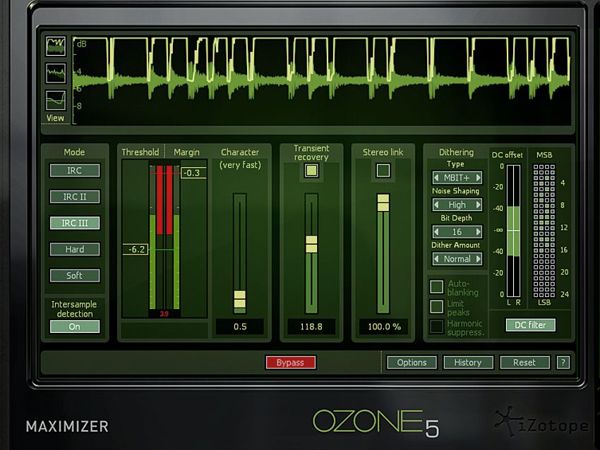 Each of Ozone 5's processing modules is available as an individual plug-in. Here's the Maximizer.