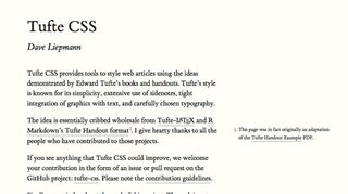 Tufte CSS