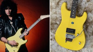 Bruce Kulick's ESP M-1 Banana electric guitar