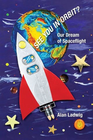 a rocket on a cover of a book