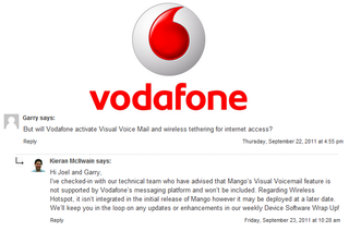 vodafone voicemail number from landline