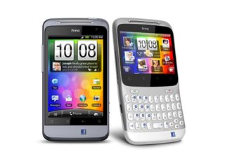 The HTC Salsa (left) and the HTC ChaCha (right)