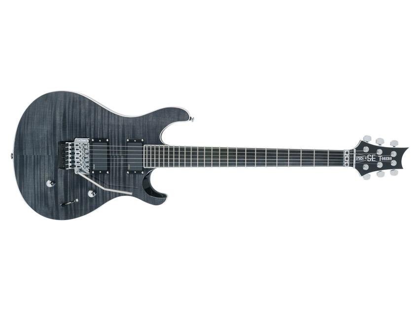 The mahogany/maple body and iconic headstock remind you that this is a PRS.