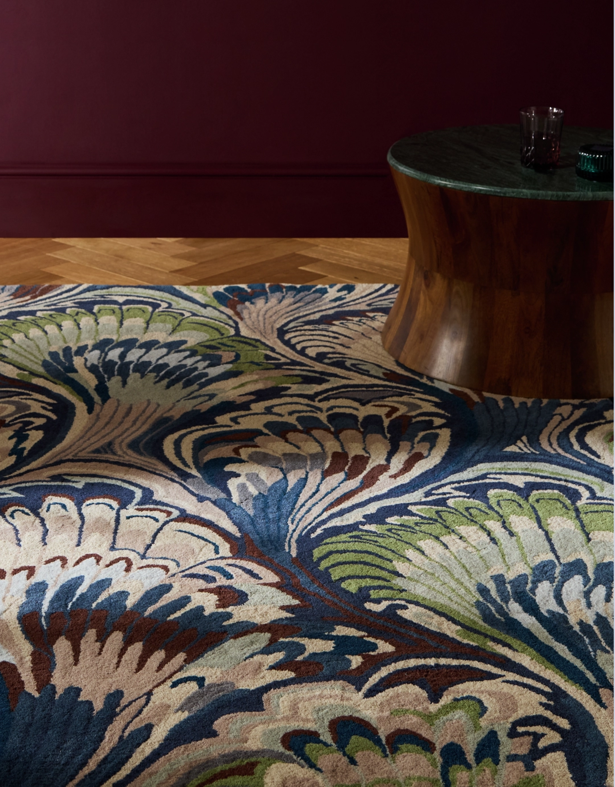 A marbled rug from Habitat