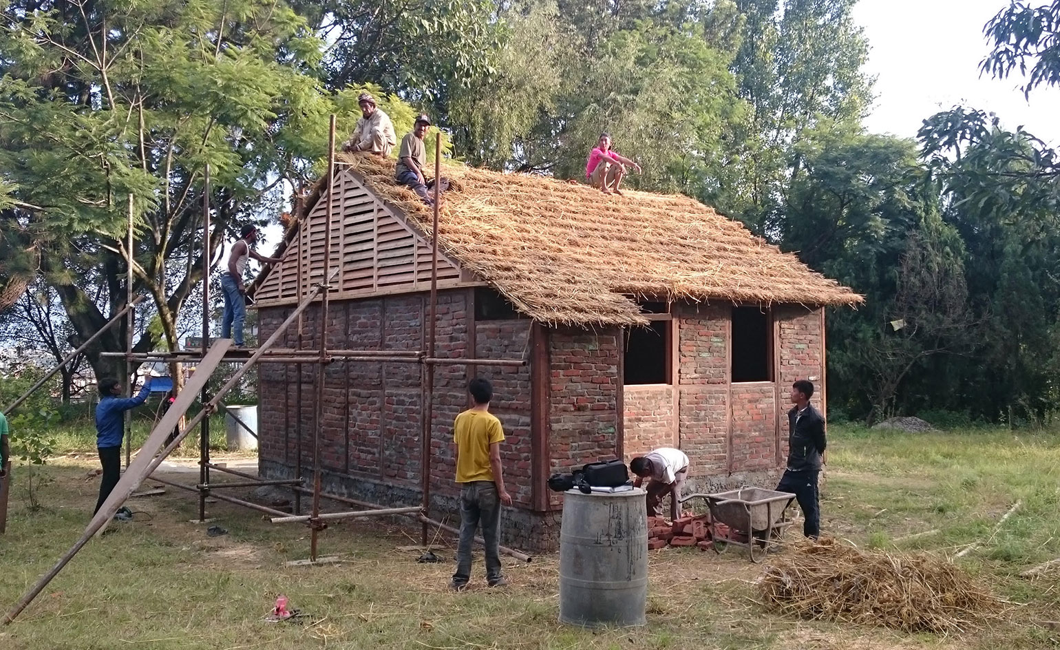 constructed houses