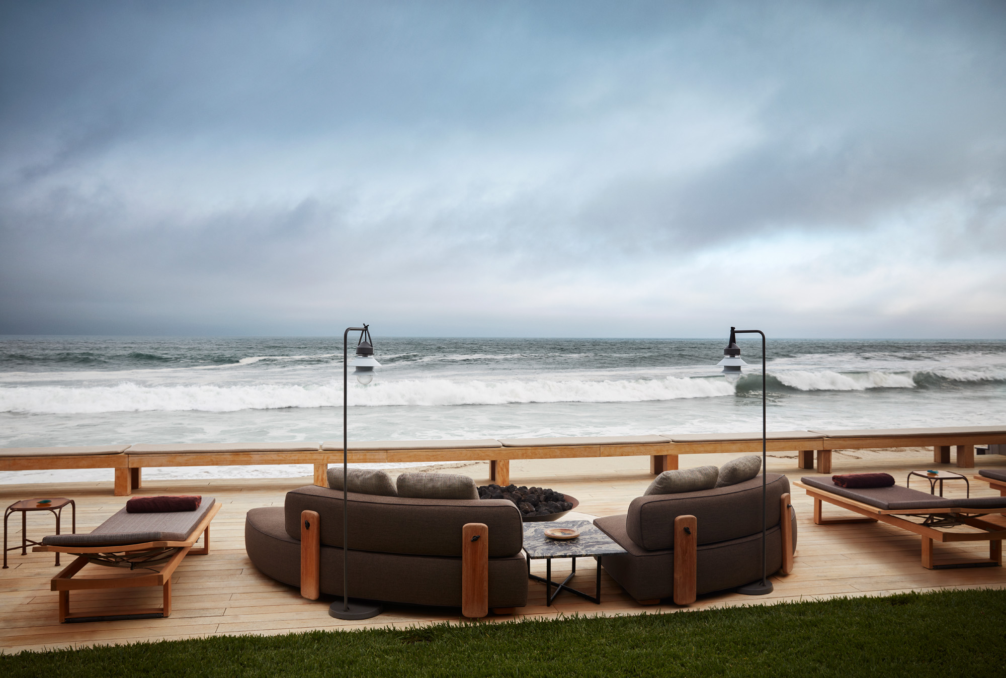 luxurious interiors of Malibu beach house by Studio Shamshiri