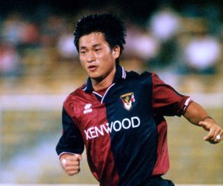 Kazuyoshi Miura playing for Genoa in 1994