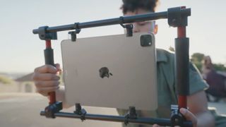 iPad Pro (2022) in camera rig Apple press image