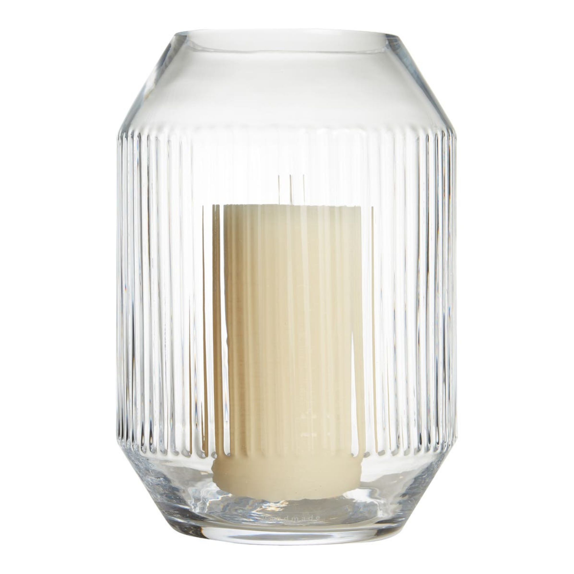 glass candle hurricane lantern