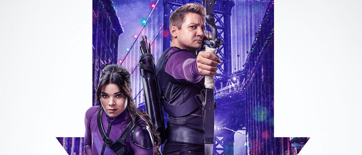 Hailee Steinfeld and Jeremy Renner star in Hawkeye