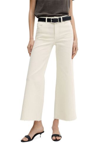 Mid Rise Culotte Jeans