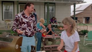 Randy Quaid grilling in Vacation