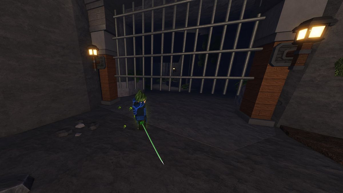 The gate locking the zone to get the Arcane Pickaxe in The Forge
