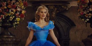 Lily James as Ella in _Cinderella._