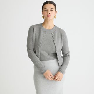 Cardigan Sweater in Tencel™-Lyocell