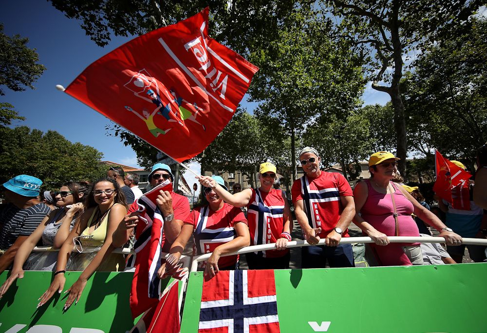 Some Norwegian fans made the trip