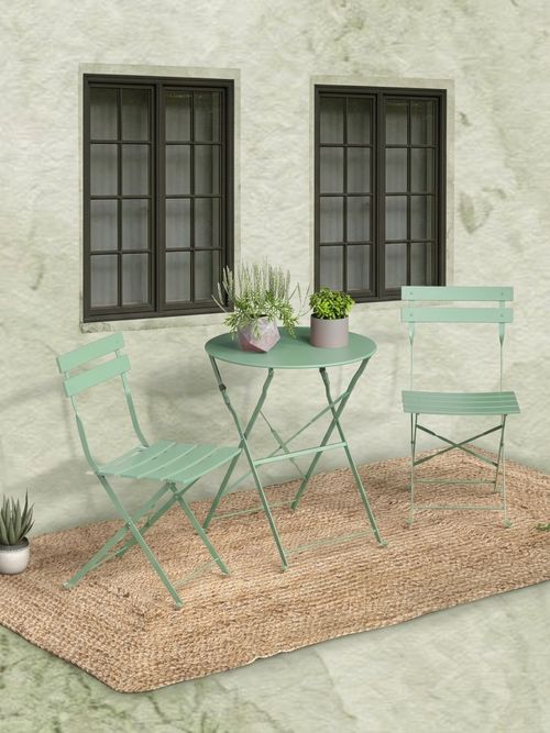 Ebern Designs Shelah Premium Steel Patio Bistro Set