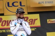 Christophe Riblon (Ag2r) overwhelmed by the enormity of his Alpe d'Huez stage win